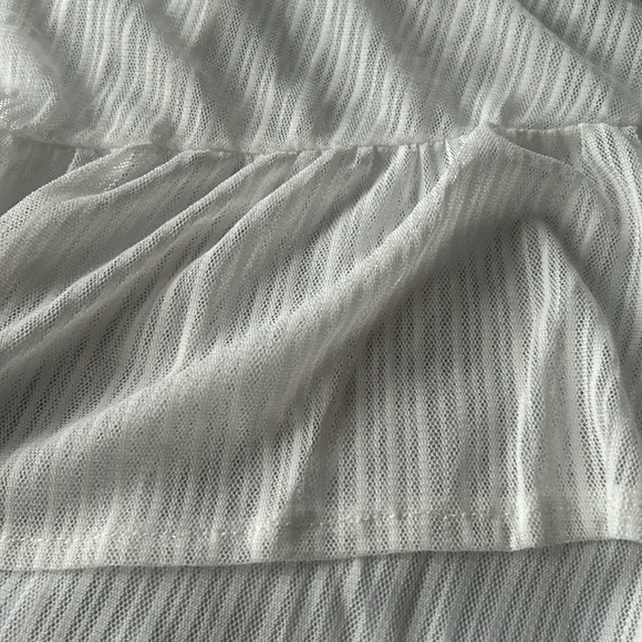 ✨Sold✨4/$20 Kimono Style White Sheer Top With Front Tie Closure New 2XL - Picture 9 of 11